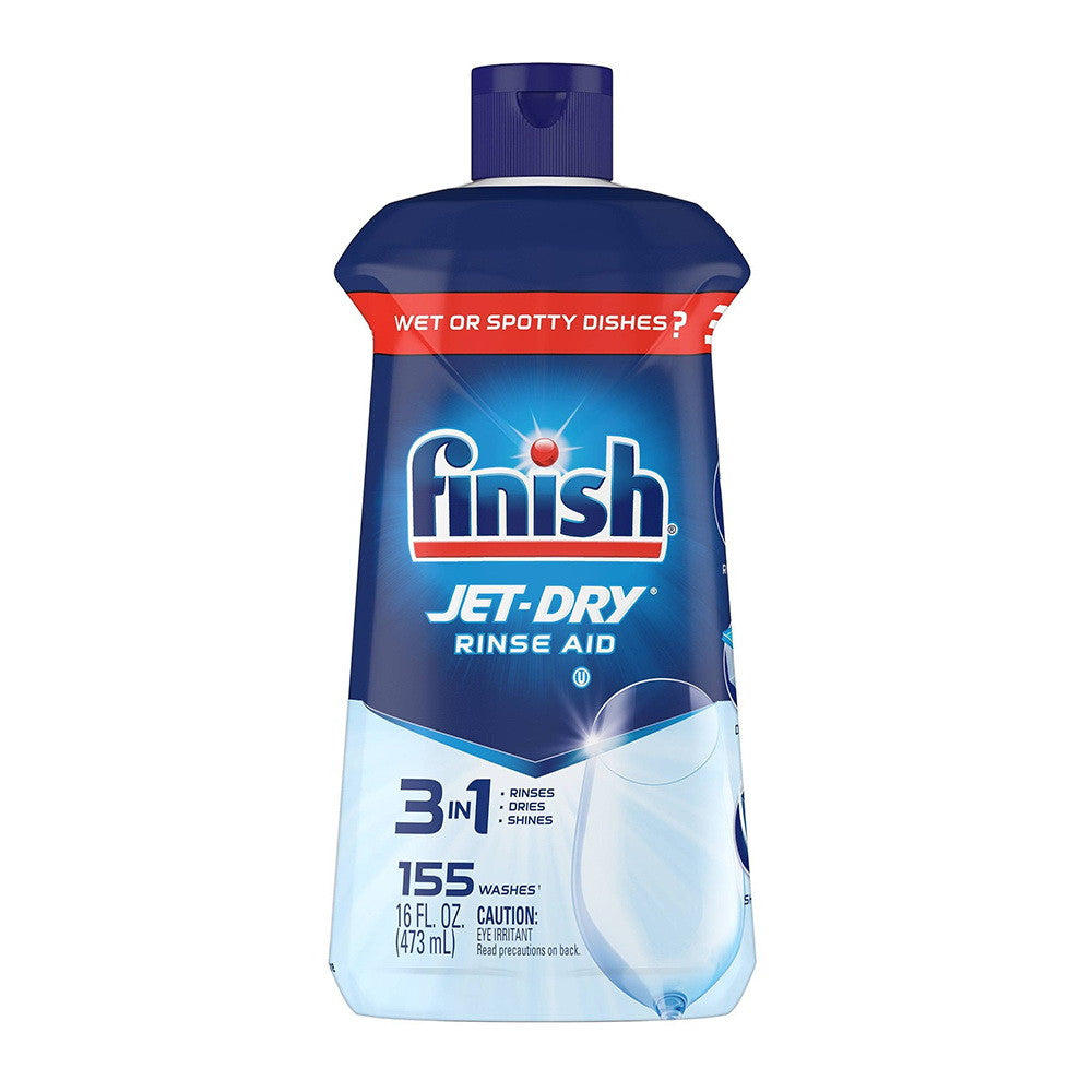 Finish Jet-Dry Rinse Aid Dishwasher and Drying Agent, 16 Oz